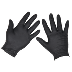 Extra-Thick Powder-Free Disposable Nitrile Gloves, Large - Pack of 100 SSP60L