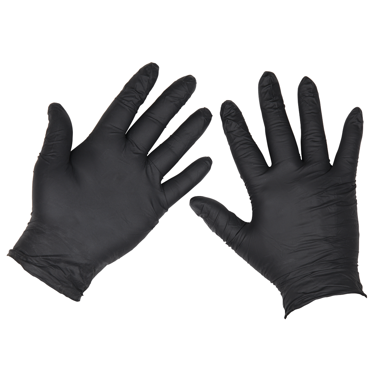 Extra-Thick Powder-Free Disposable Nitrile Gloves, Large - Pack of 100 SSP60L