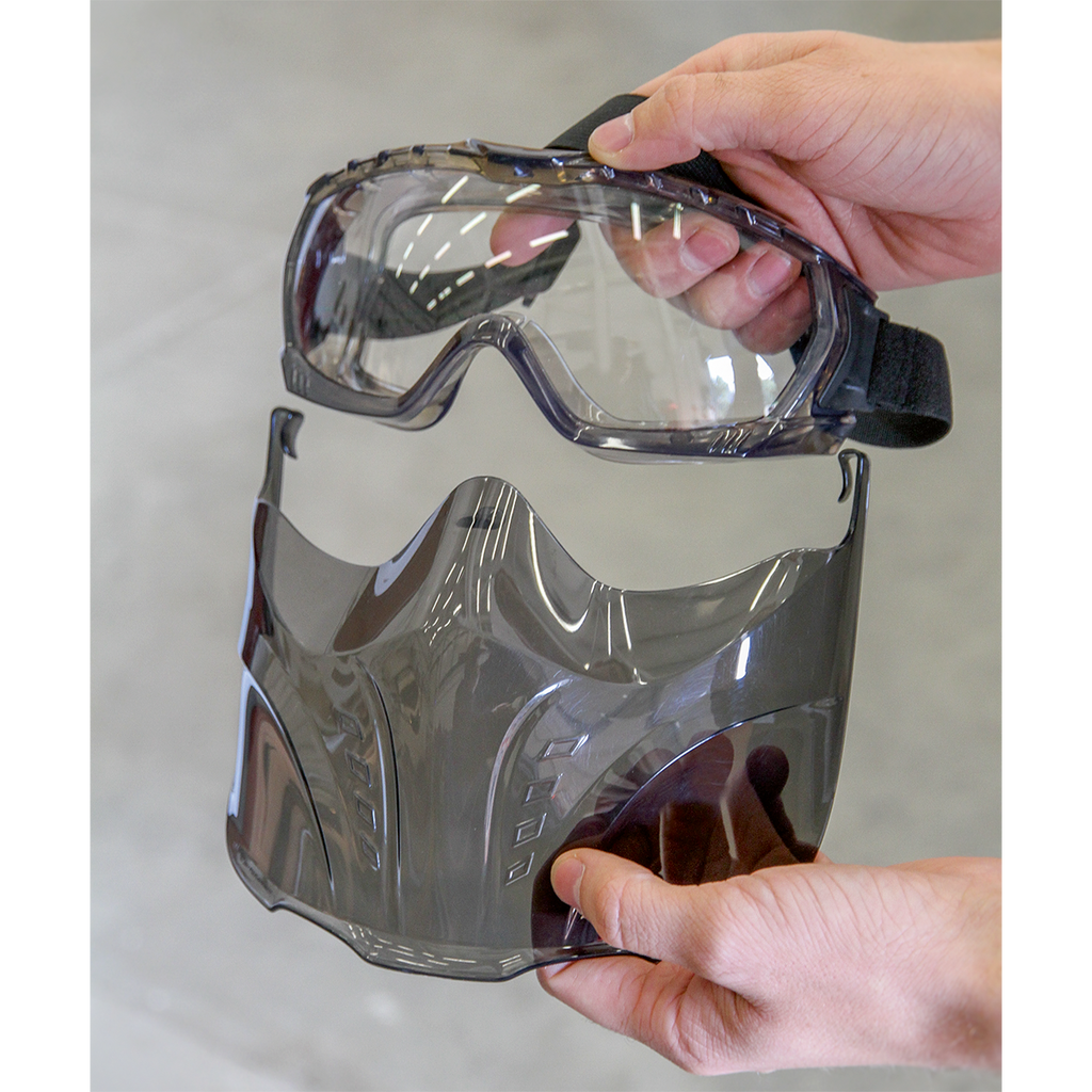 Safety Goggles with Detachable Face Shield SSP76