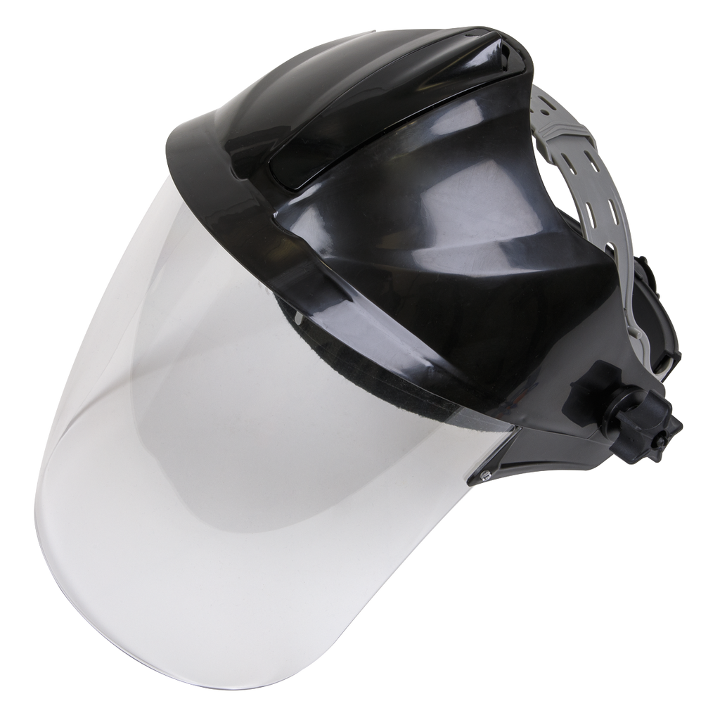 Deluxe Brow Guard with Aspherical Polycarbonate Full Face Shield SSP78