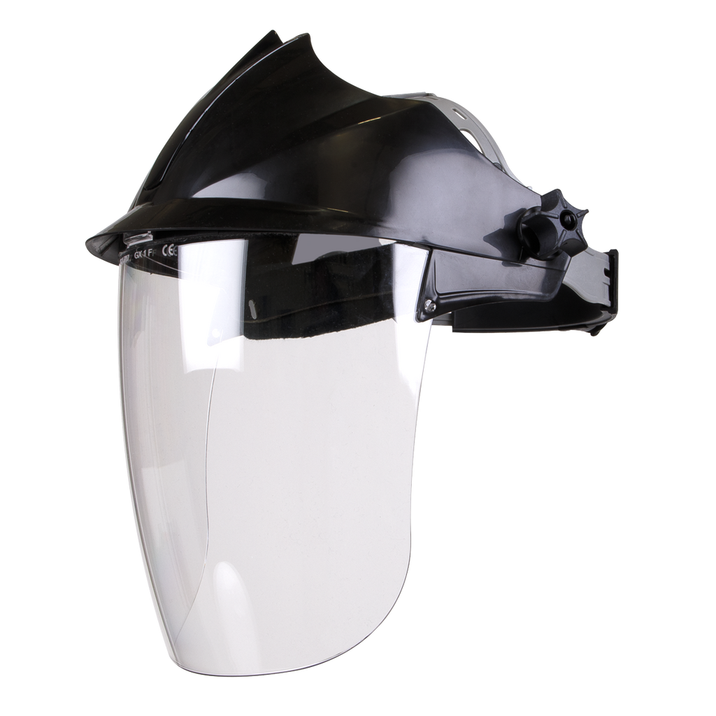 Deluxe Brow Guard with Aspherical Polycarbonate Full Face Shield SSP78