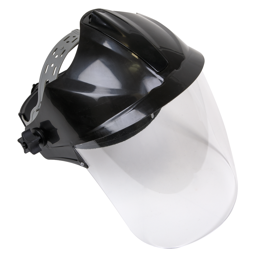 Deluxe Brow Guard with Aspherical Polycarbonate Full Face Shield SSP78