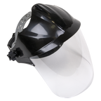 Deluxe Brow Guard with Aspherical Polycarbonate Full Face Shield SSP78