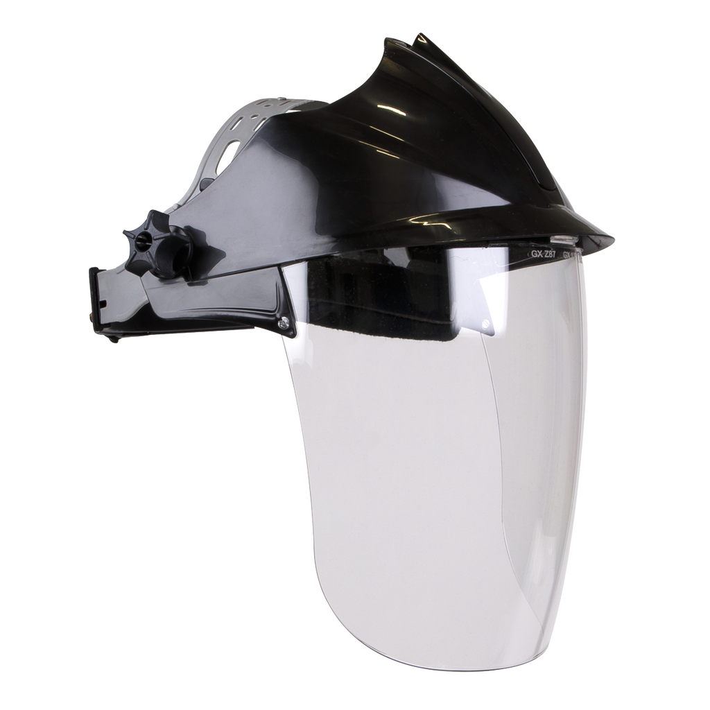 Deluxe Brow Guard with Aspherical Polycarbonate Full Face Shield SSP78