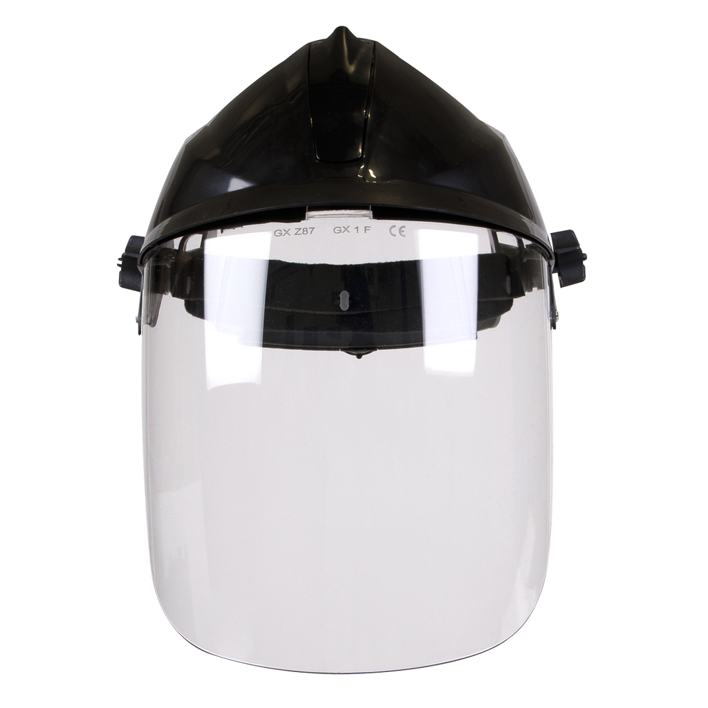 Deluxe Brow Guard with Aspherical Polycarbonate Full Face Shield SSP78