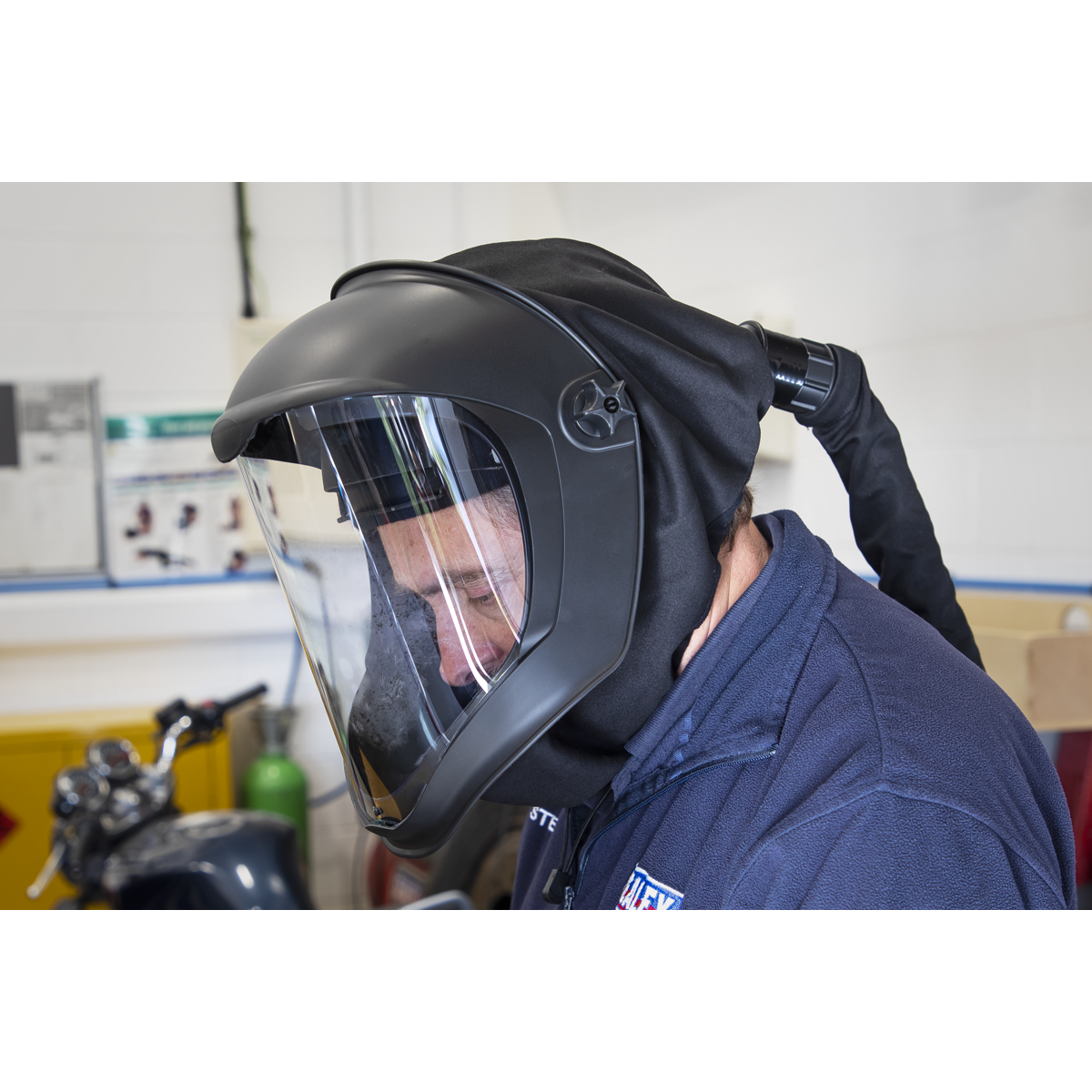 Deluxe Face Shield with Powered Air Purifying Respirator (PAPR) SSP80PAPR