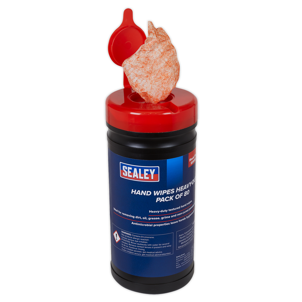 Heavy-Duty Hand Wipes - Pack of 80 SSW80