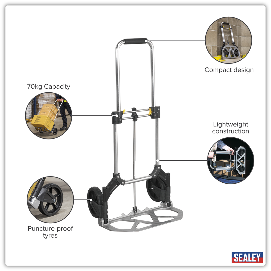 Aluminium Folding Sack Truck 70kg Capacity ST33