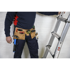 Double Pouch Leather Tool Belt STBL01