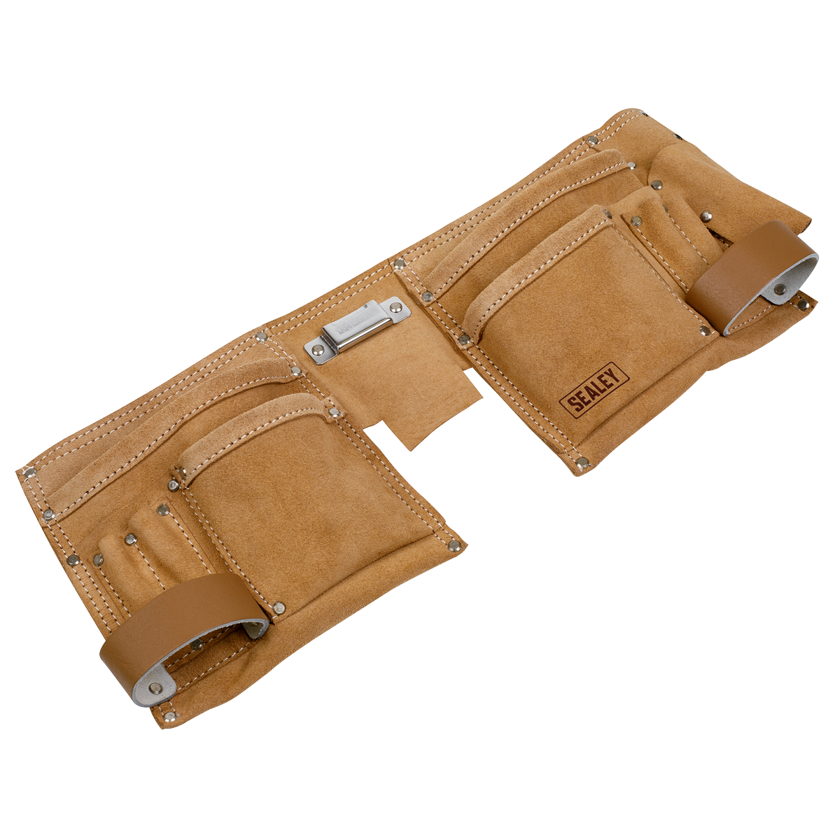 Double Pouch Leather Tool Belt STBL01