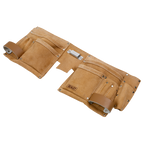 Double Pouch Leather Tool Belt STBL01