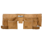 Double Pouch Leather Tool Belt STBL01
