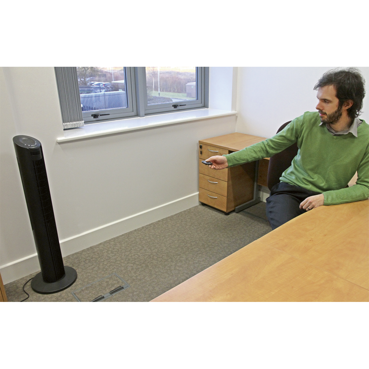 3-Speed Oscillating Tower Fan 30" 230V STF30