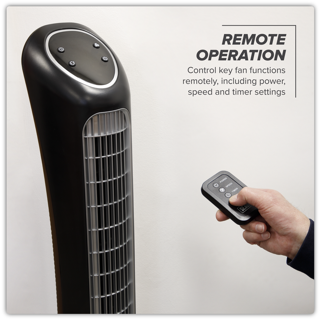 43" Quiet High Performance Oscillating Tower Fan 230V STF43Q