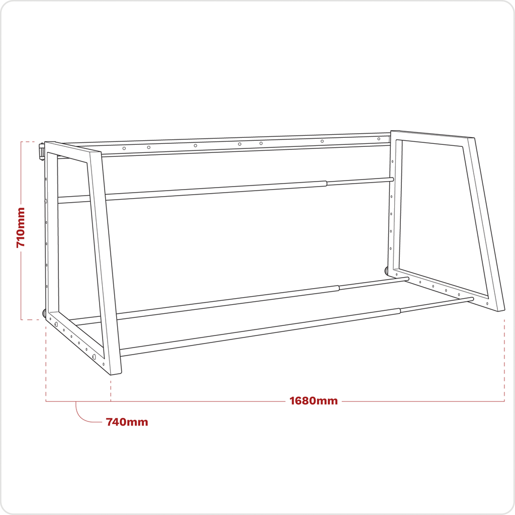Wall or Floor Mounting Extending Tyre Rack STR001