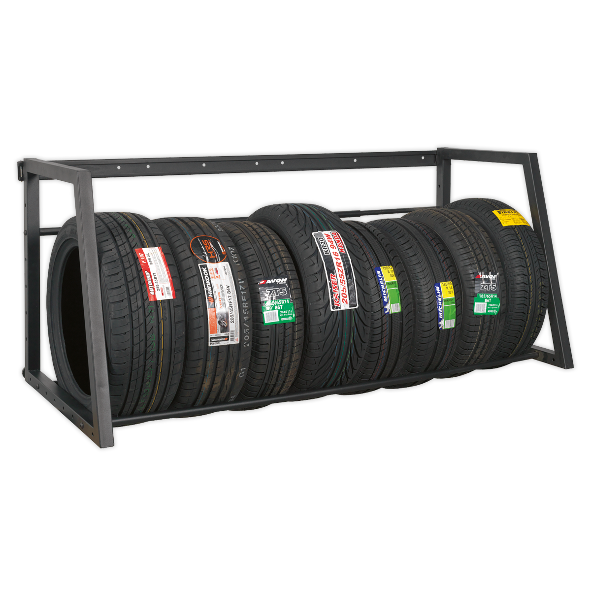 Wall or Floor Mounting Extending Tyre Rack STR001