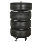Wheel Storage Trolley with Cover 100kg Capacity STR004COMBO