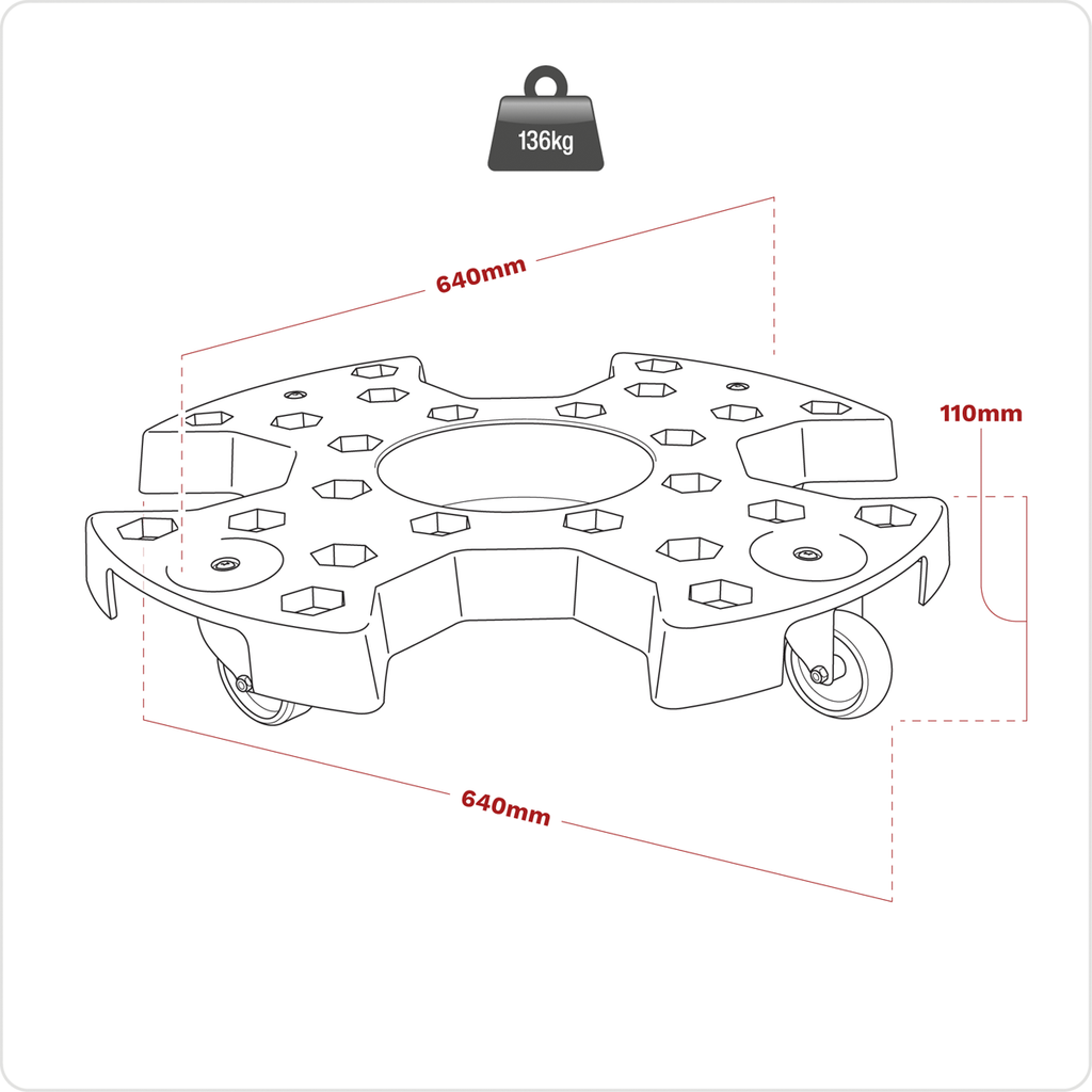 Tyre Storage/Transport Dolly STR006