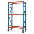 2-Level Mobile Tyre Rack 200kg Capacity Per Level STR007