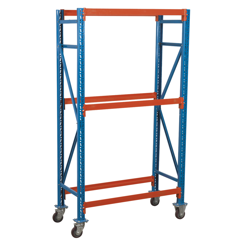 2-Level Mobile Tyre Rack 200kg Capacity Per Level STR007