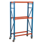 2-Level Mobile Tyre Rack 200kg Capacity Per Level STR007