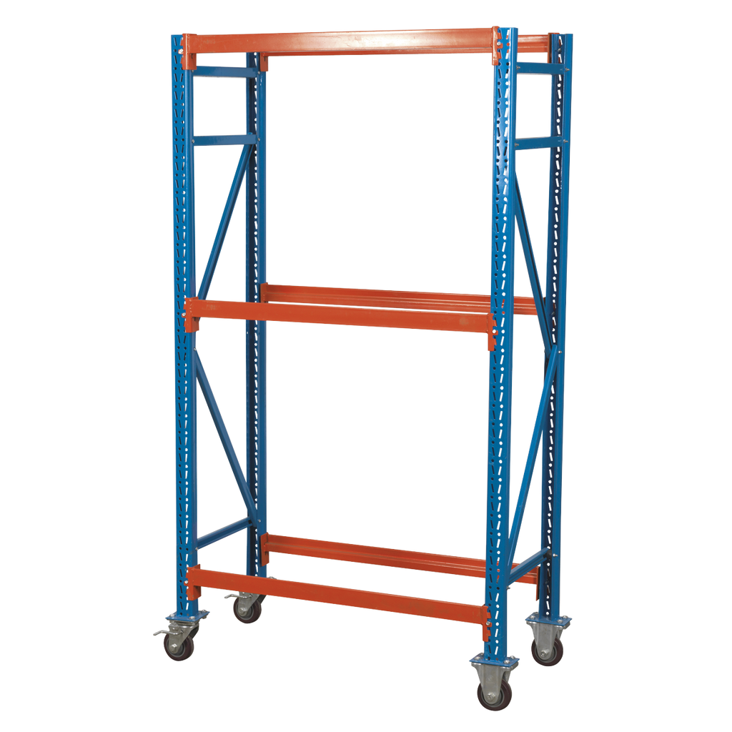 2-Level Mobile Tyre Rack 200kg Capacity Per Level STR007