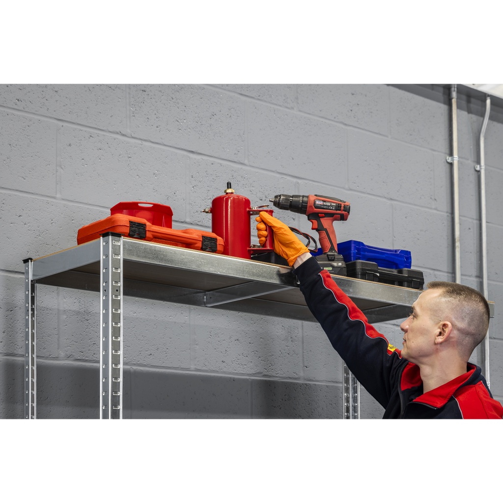 2-Level Tyre Rack with Shelf 150kg Capacity Per Level STR008