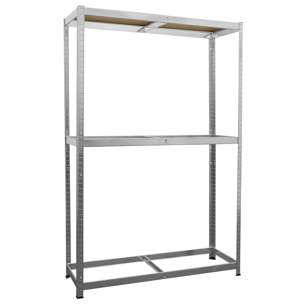 2-Level Tyre Rack with Shelf 150kg Capacity Per Level STR008