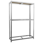 2-Level Tyre Rack with Shelf 150kg Capacity Per Level STR008