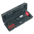 Digital Torque Screwdriver Set 1/4"Sq Drive 2-10Nm 34pc STS100