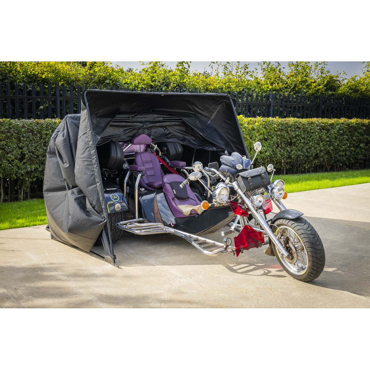 Trike/3 Motorcycle Garage Shelter 2100 x 3800 x 1900mm STSXL