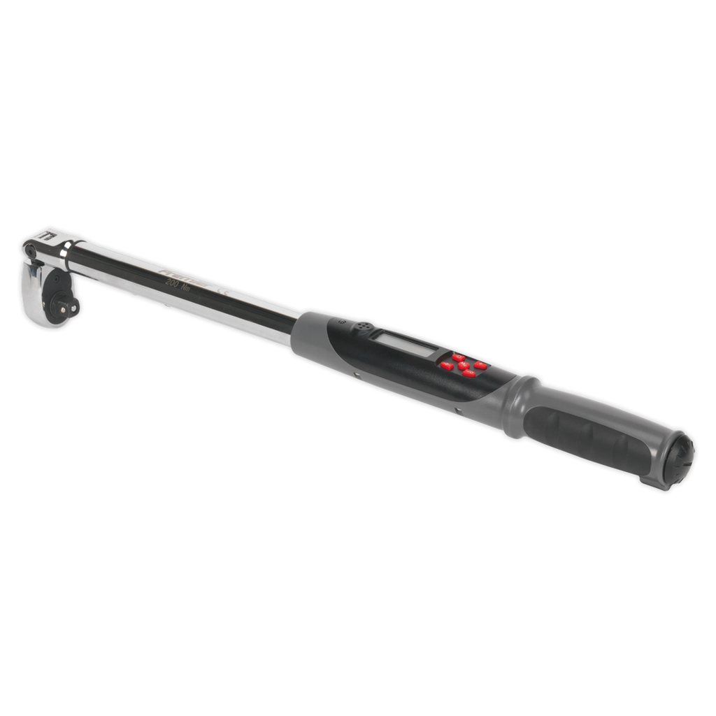 Flexi-Head Digital Torque Wrench with Angle Function 1/2"Sq Drive 20-200Nm STW309