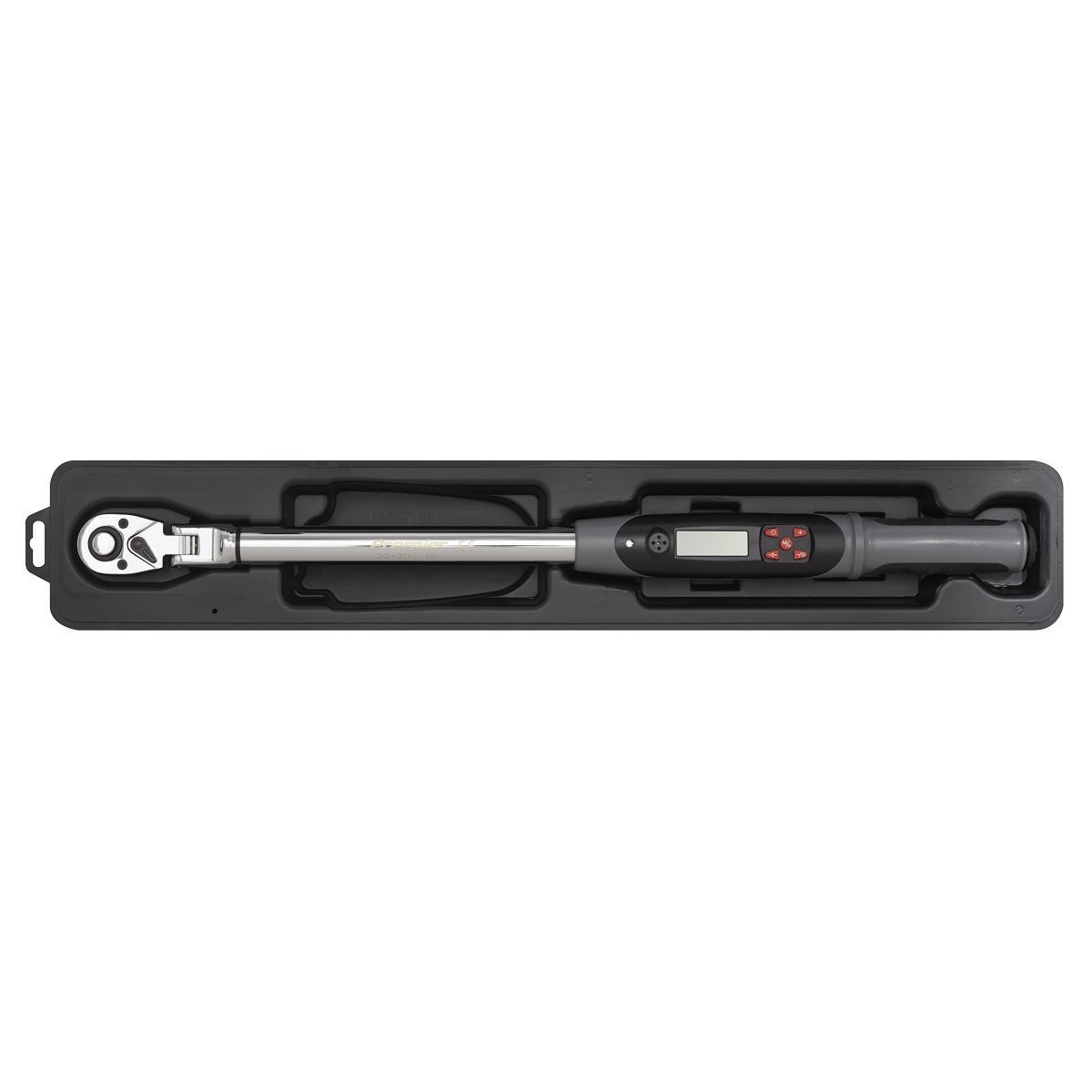 Flexi-Head Digital Torque Wrench with Angle Function 1/2"Sq Drive 20-200Nm STW309
