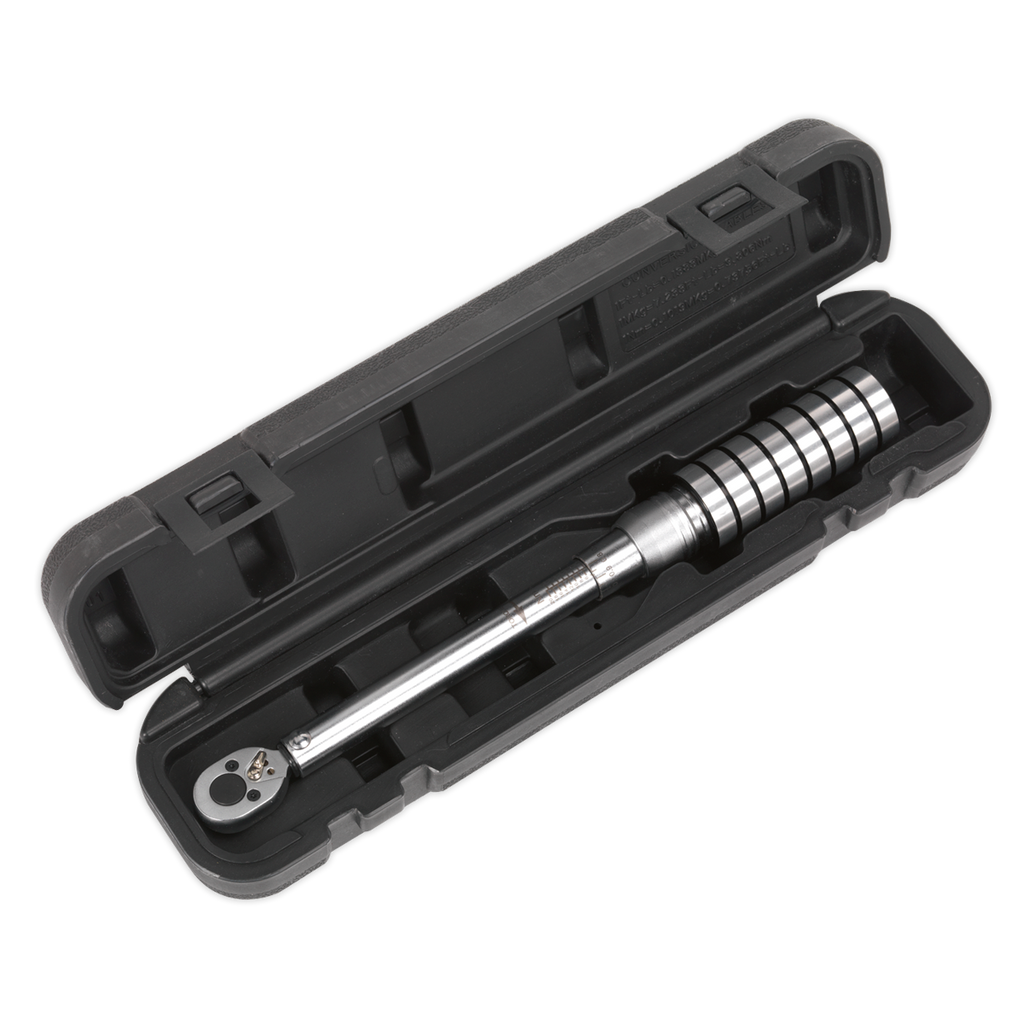 Calibrated Micrometer Style Torque Wrench 1/4"Sq Drive 4-20Nm STW701