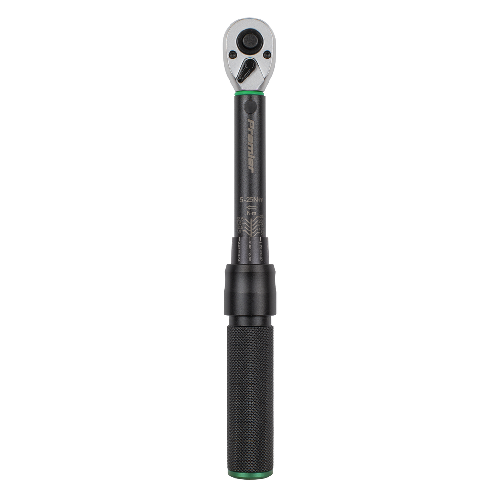 Calibrated Micrometer Torque Wrench 1/4"Sq Drive 5-25Nm STW901B