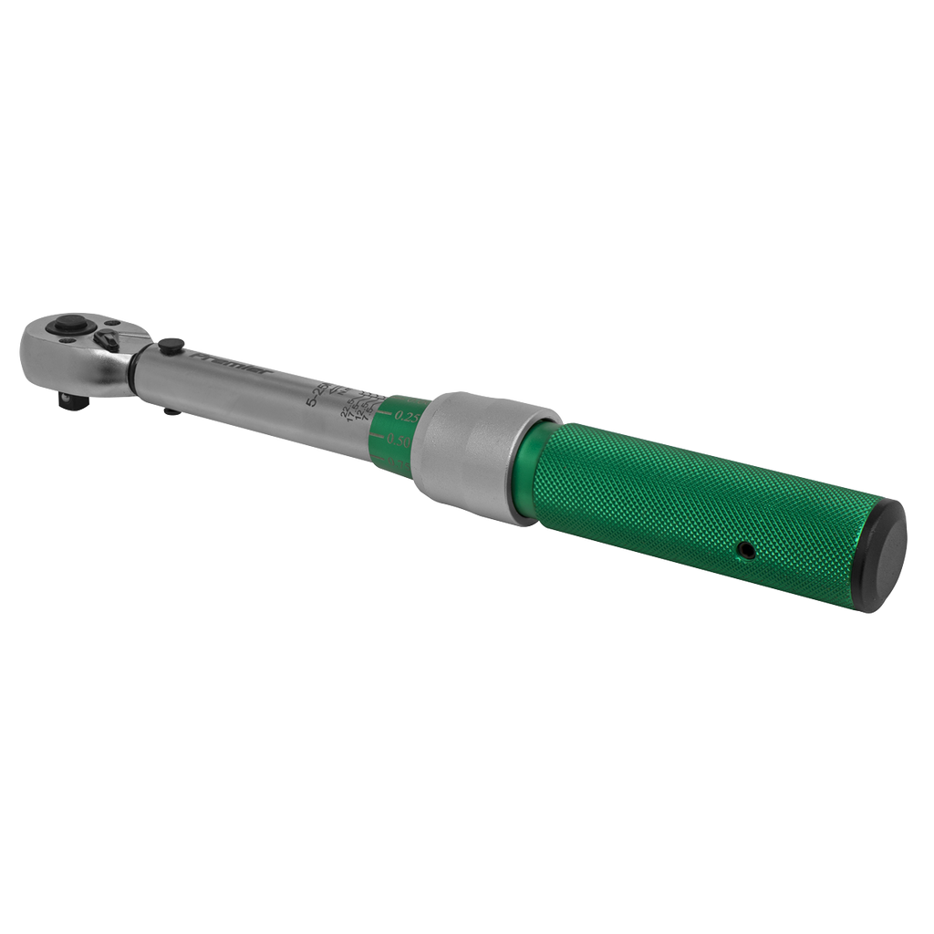 Calibrated Micrometer Torque Wrench 1/4"Sq Drive 5-25Nm STW901