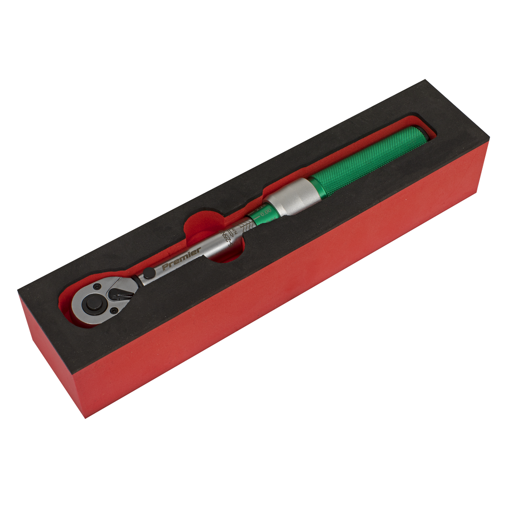 Calibrated Micrometer Torque Wrench 1/4"Sq Drive 5-25Nm STW901