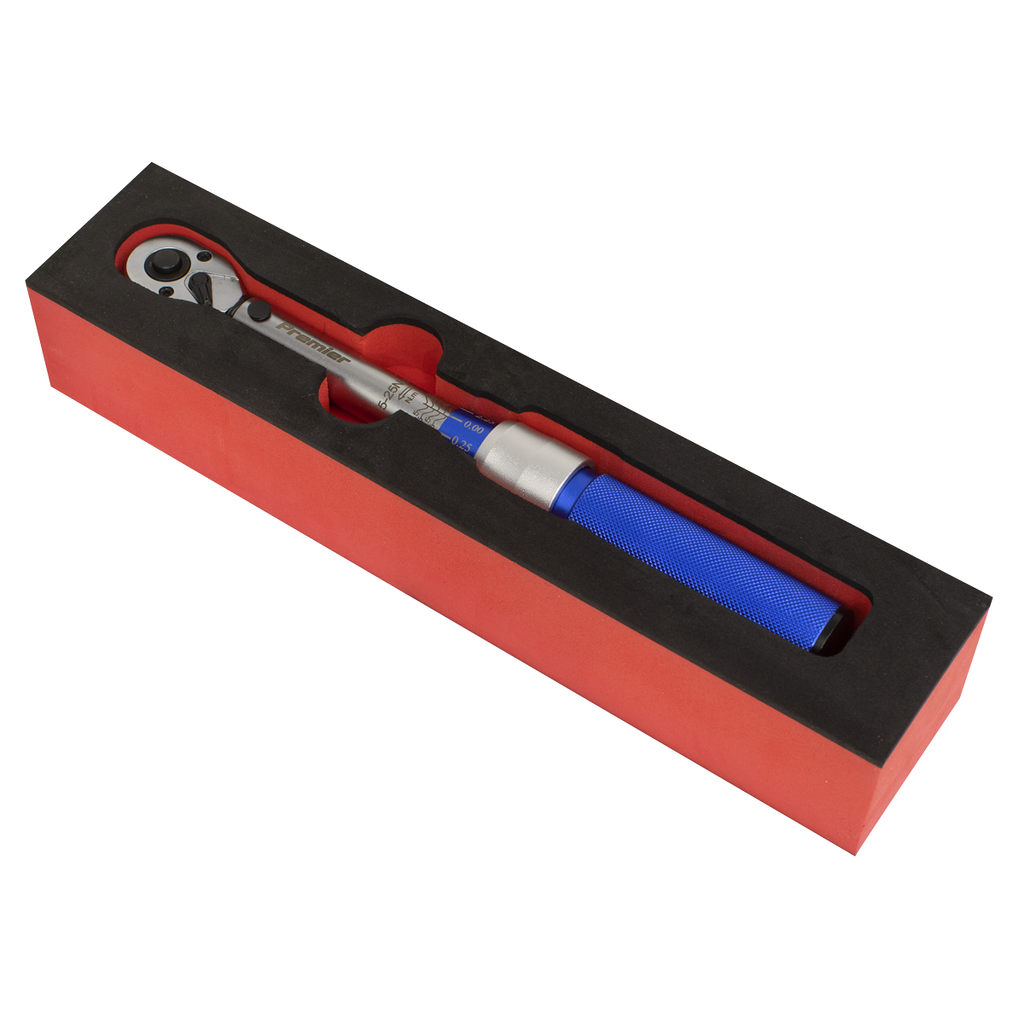 Calibrated Micrometer Torque Wrench 3/8"Sq Drive 5-25Nm STW902