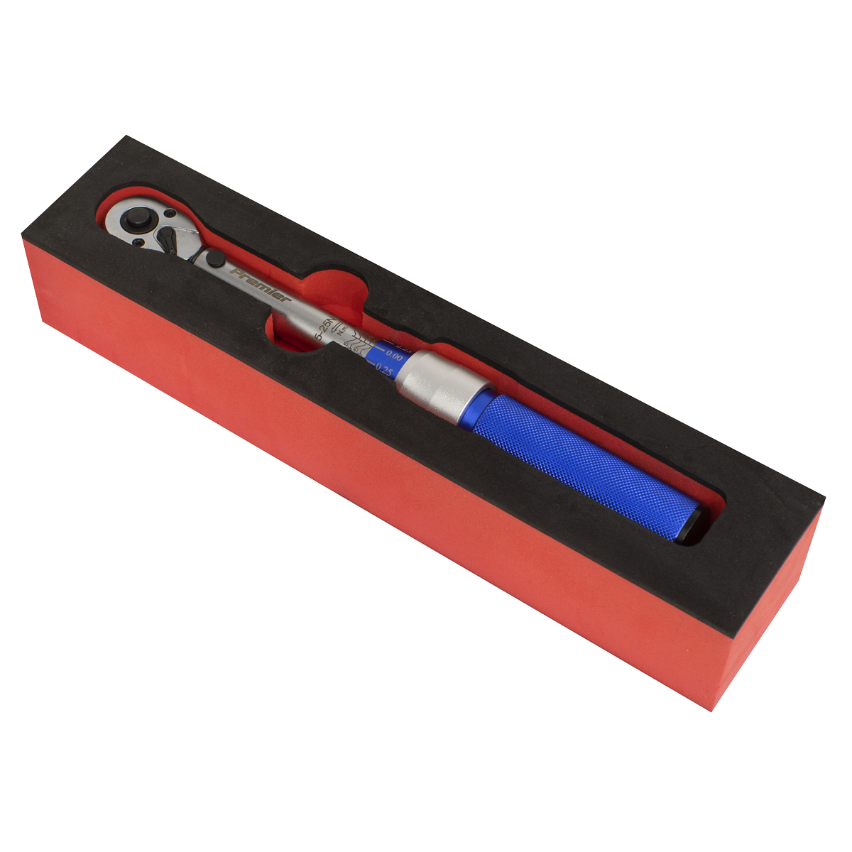 Calibrated Micrometer Torque Wrench 3/8"Sq Drive 5-25Nm STW902