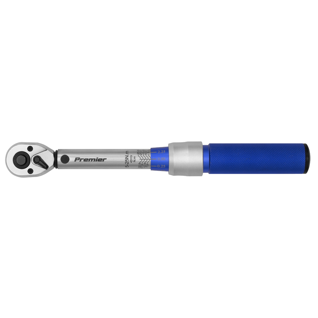 Calibrated Micrometer Torque Wrench 3/8"Sq Drive 5-25Nm STW902