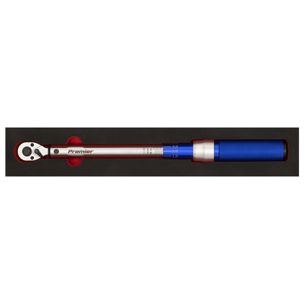 Calibrated Micrometer Torque Wrench 3/8"Sq Drive 20-120Nm STW903