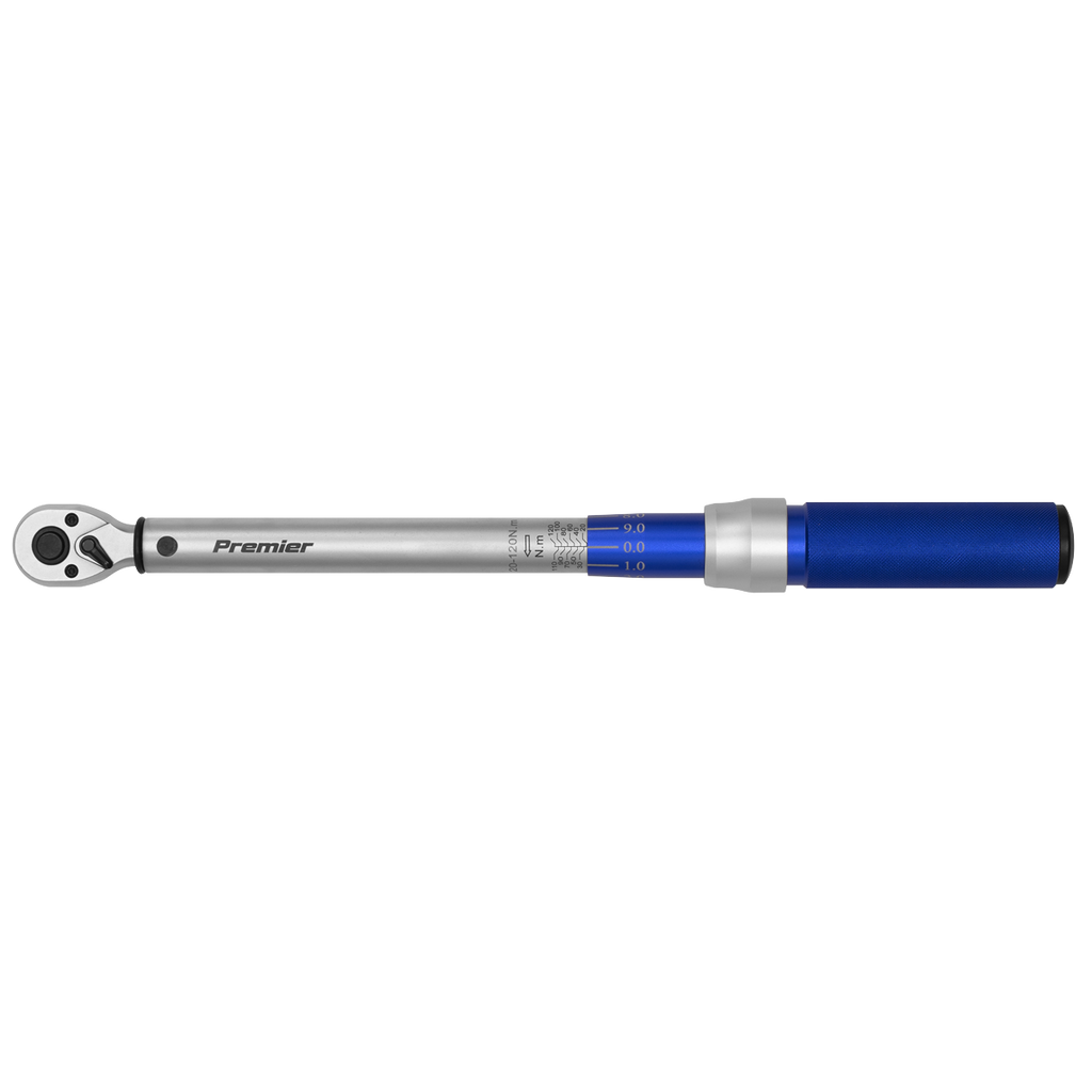 Calibrated Micrometer Torque Wrench 3/8"Sq Drive 20-120Nm STW903