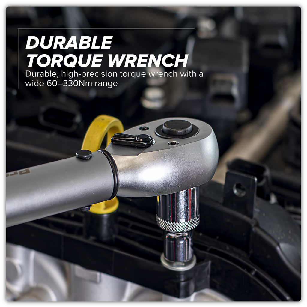 Calibrated Micrometer Torque Wrench 1/2"Sq Drive 60-330Nm STW905