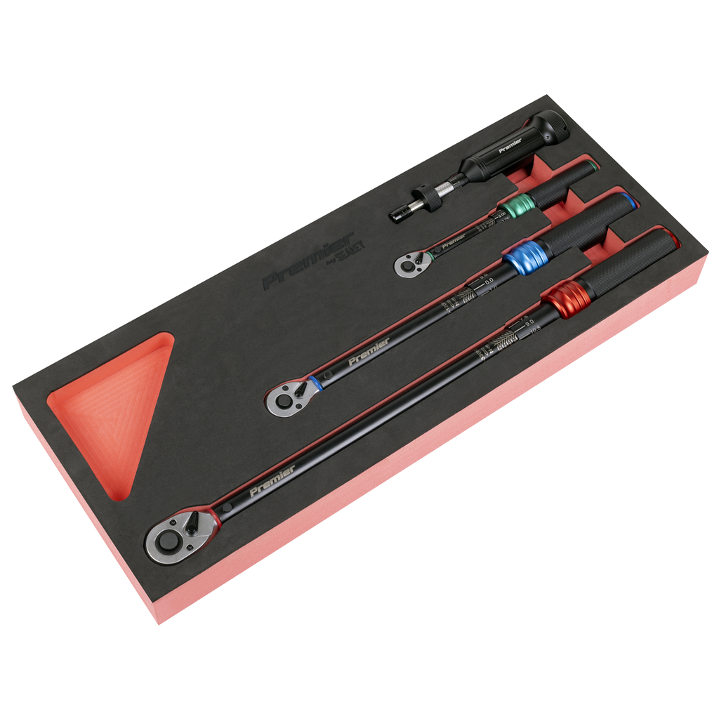 Calibrated Micrometer Torque Wrench & Torque Screwdriver Set 4pc STW909SETB