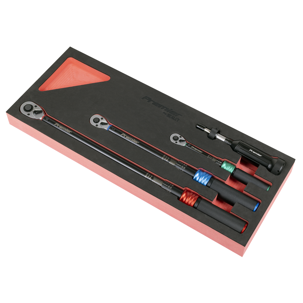 Calibrated Micrometer Torque Wrench & Torque Screwdriver Set 4pc STW909SETB