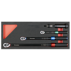 Calibrated Micrometer Torque Wrench & Torque Screwdriver Set 4pc STW909SETB