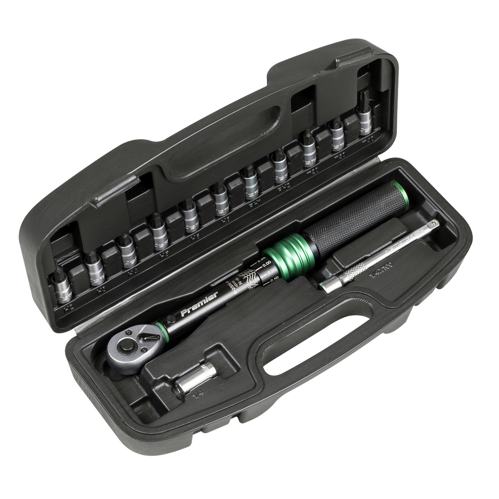 Torque Wrench Set 1/4"Sq Drive 5-25Nm 14pc STW911B