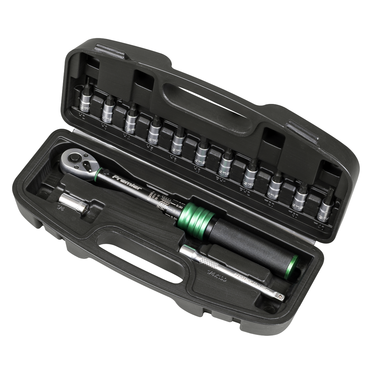 Torque Wrench Set 1/4"Sq Drive 5-25Nm 14pc STW911B