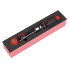 Calibrated Micrometer Torque Wrench with 1/4"Sq Push-Through Drive 5-25Nm STW921