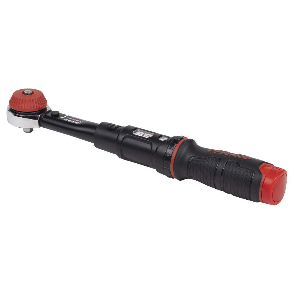 Calibrated Micrometer Torque Wrench with 1/4"Sq Push-Through Drive 5-25Nm STW921